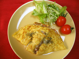 チーズ納豆オムレツ☆