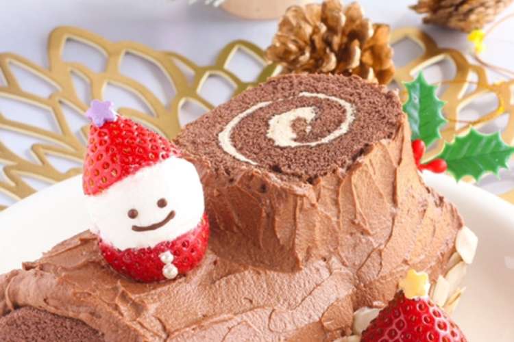 クリスマスに 可愛いブッシュドノエル レシピ 作り方 By Maron クックパッド 簡単おいしいみんなのレシピが365万品