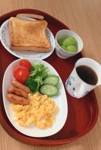 朝食の献立①〜(o˘◡˘o)♡