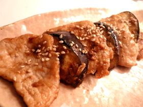 五香粉風味★豚肉とナスの中華風生姜焼き