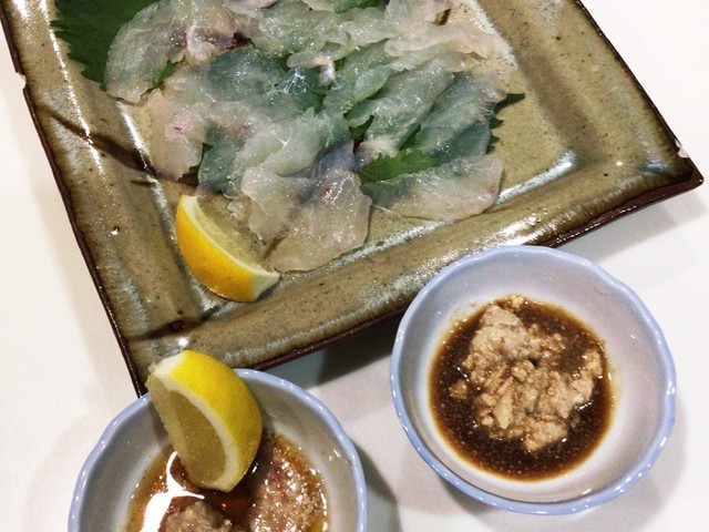 カワハギの肝醤油 レモン ごま油 レシピ 作り方 By トモキのcocina クックパッド 簡単おいしいみんなのレシピが374万品