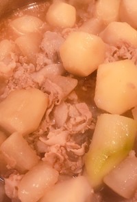 豚バラと里芋大根の炒め煮