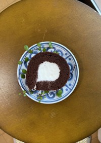 米粉のココアロールケーキ