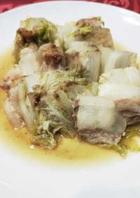 白菜と豚バラのミルフィーユ煮