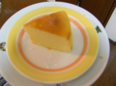 しっとりしゅわふわスフレチーズケーキの写真