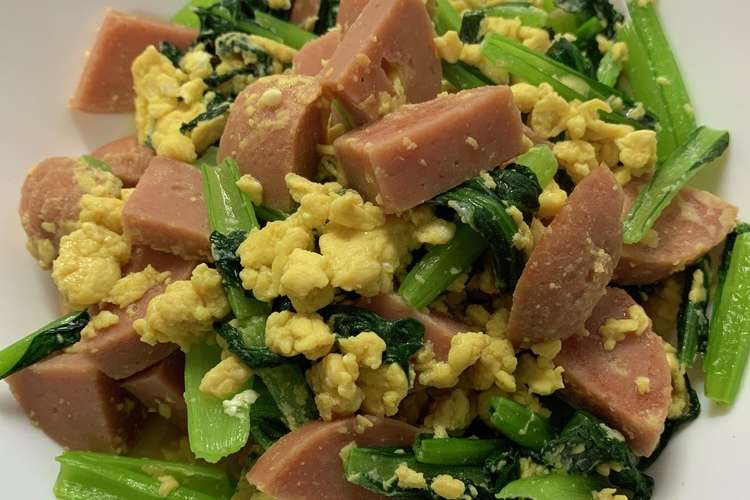 ずぼら母ちゃんの小松菜と卵炒め レシピ 作り方 By クック8n7e5e クックパッド 簡単おいしいみんなのレシピが366万品