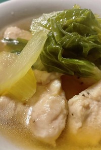 セロリと鶏胸肉のスープ