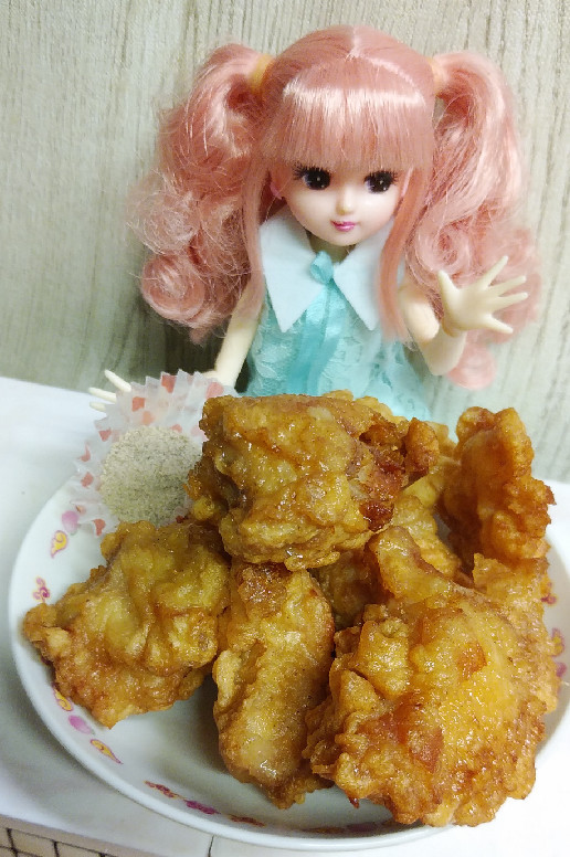 リカちゃん♡にんにく唐揚げ(卵衣)の画像