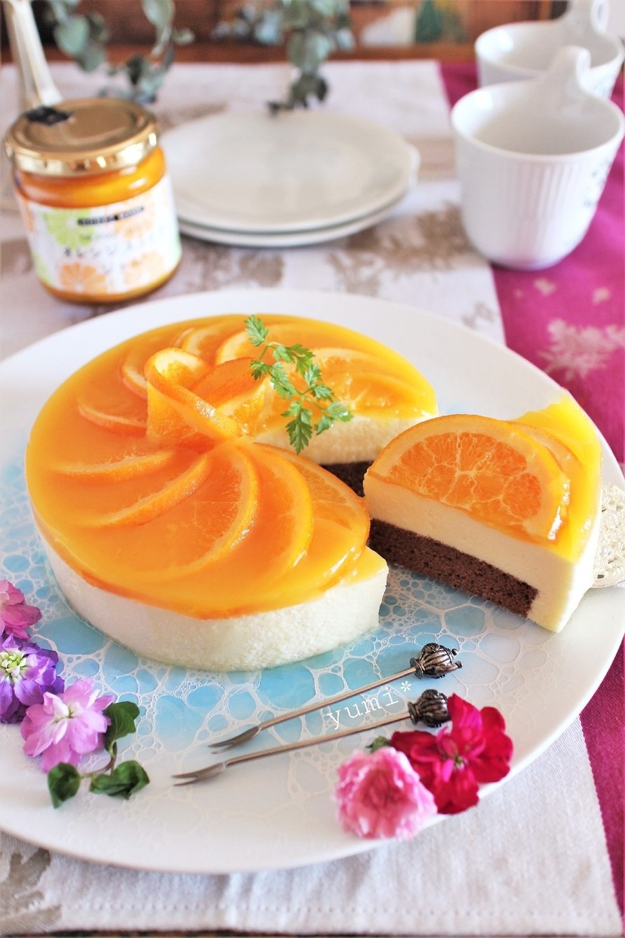 さわやか☆オレンジムースケーキの画像