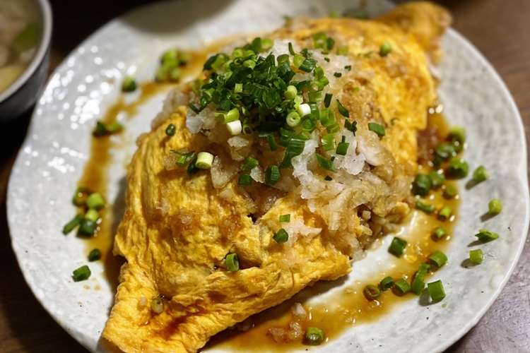 簡単 おろしポン酢の和風オムライス レシピ 作り方 By おちょこ クックパッド 簡単おいしいみんなのレシピが376万品