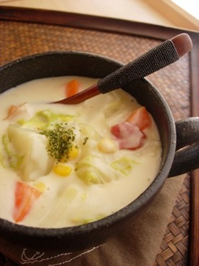 白菜のチーズクリームシチュー