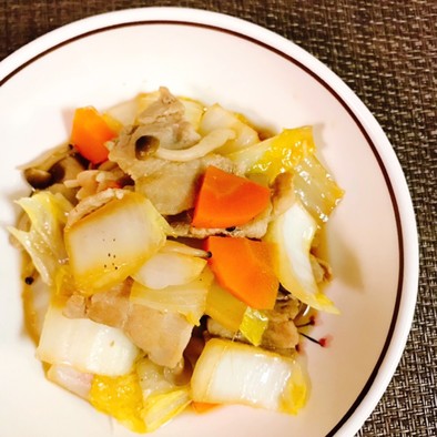 野菜たっぷり♬｡.白菜･豚バラ炒めの写真