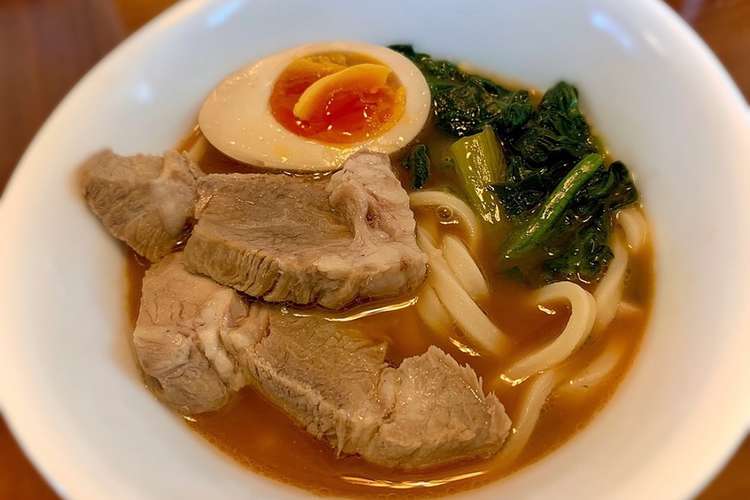 冷凍うどんでこってり豚骨醤油ラーメン風 レシピ 作り方 By ジょバらう クックパッド 簡単おいしいみんなのレシピが368万品