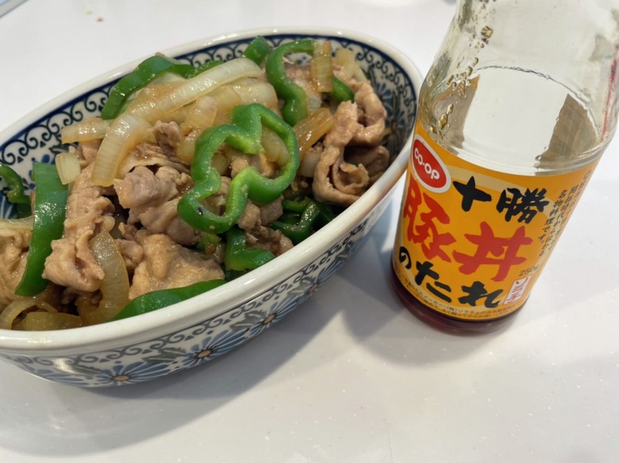 豚丼のタレで生姜焼きの画像