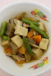 高野豆腐の煮物　★宇都宮学校給食