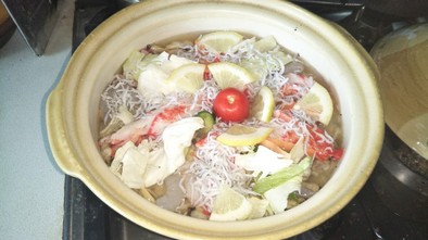 カニの鍋飯の写真