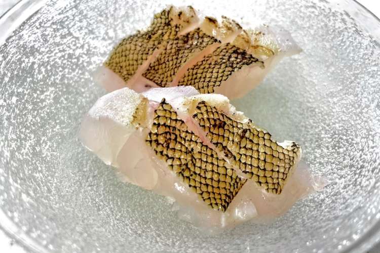 コリコリ皮が香ばしいオオモンハタの炙り レシピ 作り方 By Cookjay クックパッド 簡単おいしいみんなのレシピが377万品