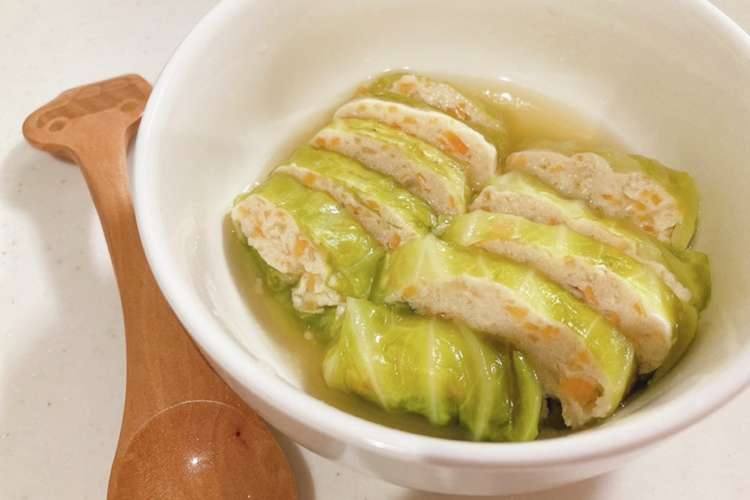 離乳食後期 おとうふロールキャベツ レシピ 作り方 By ひでぽん クックパッド 簡単おいしいみんなのレシピが376万品