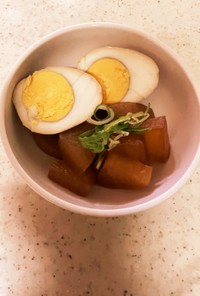 大根とゆで卵の照り煮（無水鍋使用）