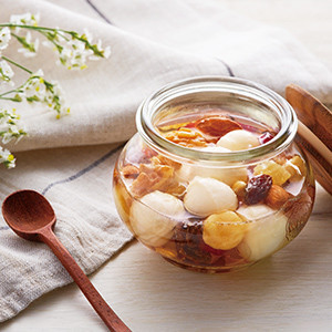 チェリーモッツァとフルーツナッツの蜂蜜漬の画像