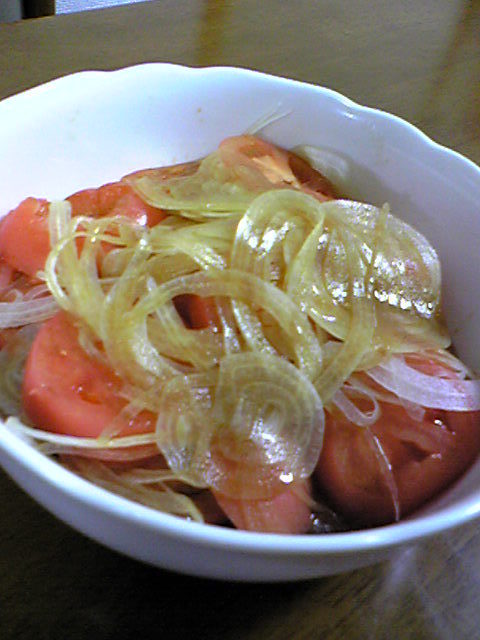簡単★トマトと玉ねぎのミルフィーユサラダの画像