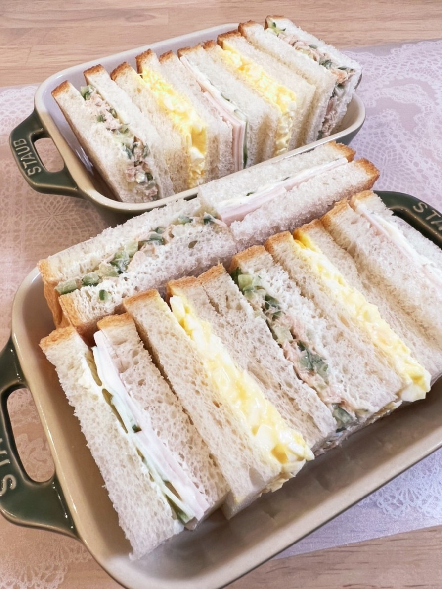 子どもが持ちやすい☆サンドイッチ3種の画像