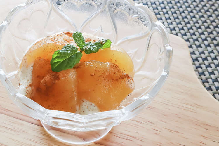レンジで リンゴの甘煮 シナモン風味 レシピ 作り方 By メトレフランセ クックパッド 簡単おいしいみんなのレシピが365万品