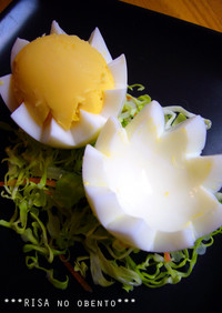 お弁当に✿ゆで卵の白身カップ♡