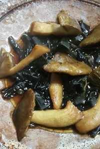 シモコシ（天然キノコ）の焼きキノコ