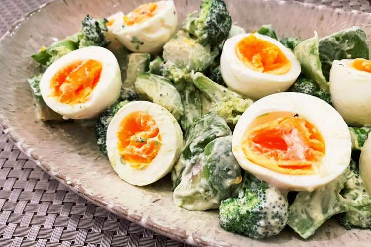 ブロッコリーとゆで卵とアボカドのサラダ レシピ 作り方 By ジュジュシナ クックパッド 簡単おいしいみんなのレシピが366万品