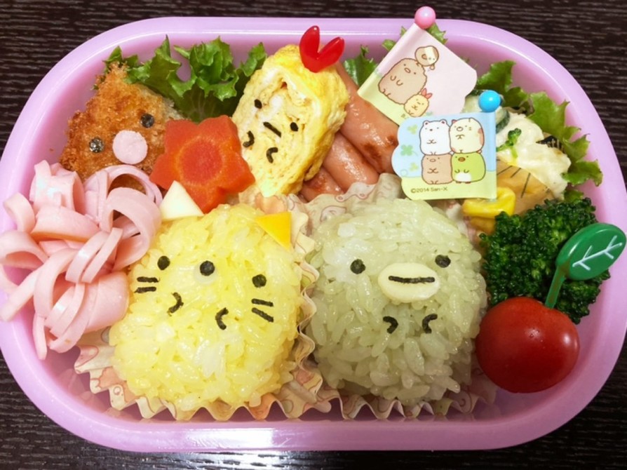 すみっコぐらし お弁当 キャラ弁の画像