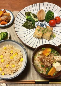 栄養満点献立★豆腐ステーキ★夏ver