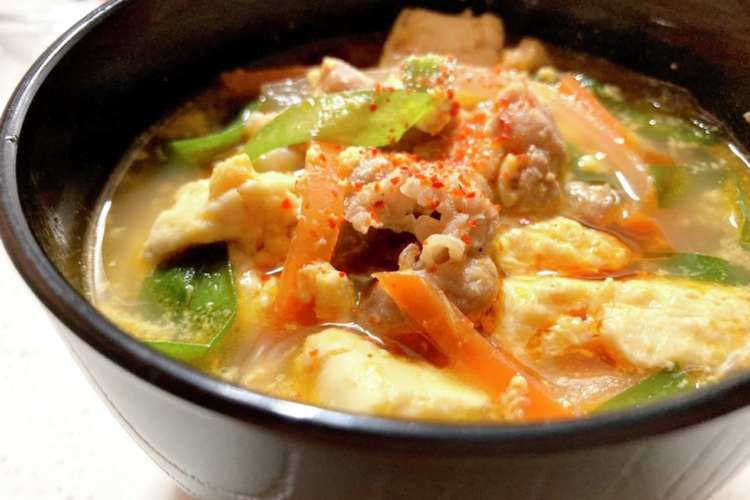 サムジャンでコク旨ユッケジャンスープ 風 レシピ 作り方 By ぉちょら クックパッド 簡単おいしいみんなのレシピが374万品