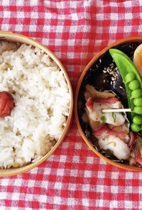 お弁当★豚バラとレンコン★トロピカル