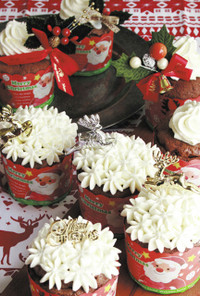 クリスマスショコラカップシフォンケーキ