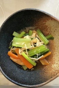 簡単！小松菜とうす揚げのさっと煮