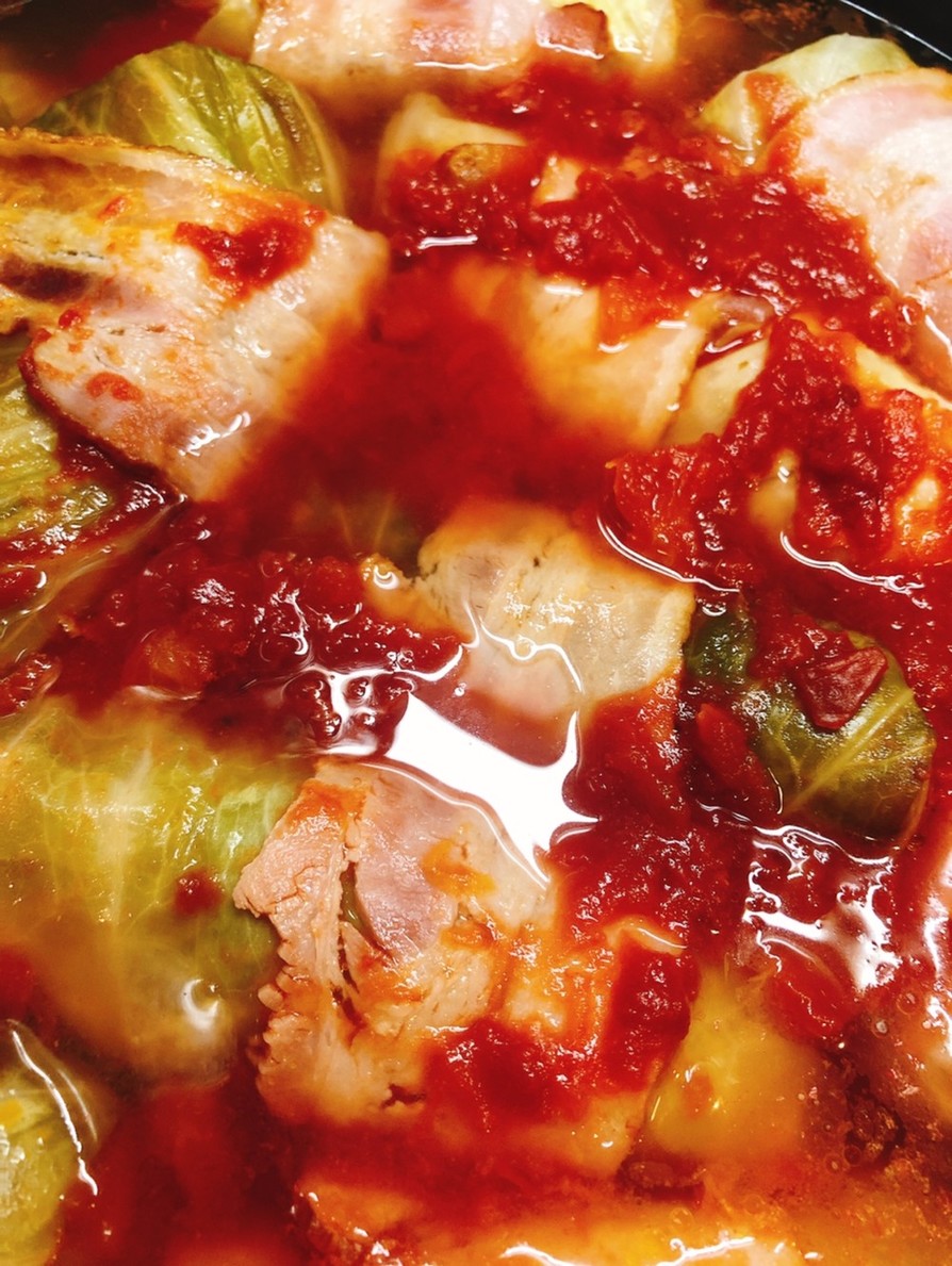 ロールキャベツ鶏トマト風味の画像