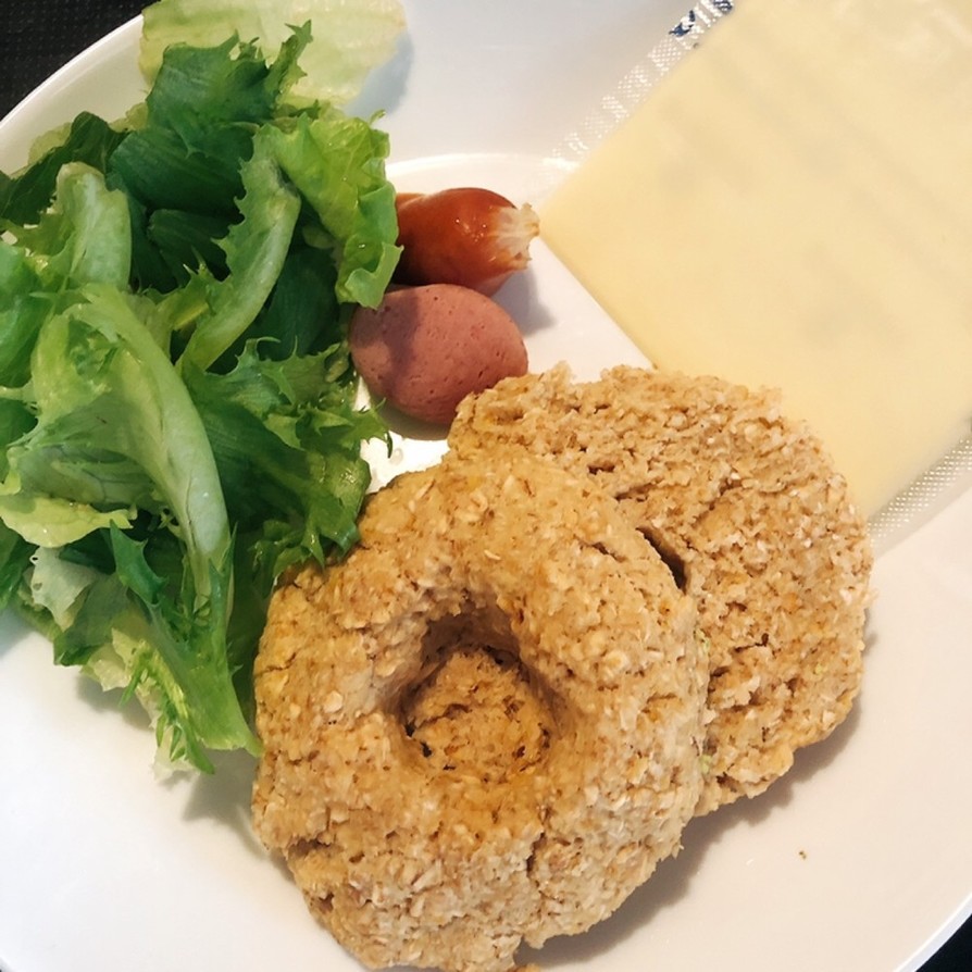 簡単美味！豆腐とオートミールのベーグルの画像