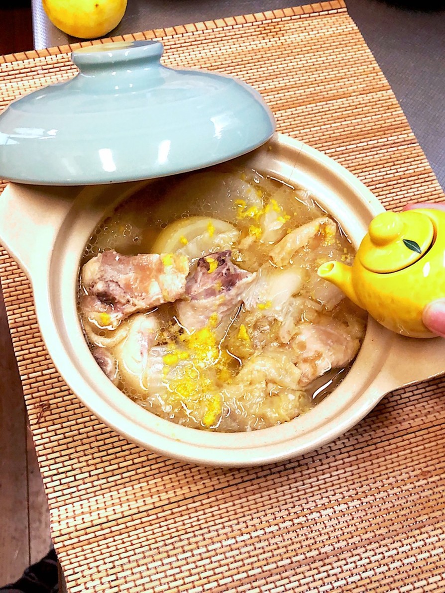 柚子と生姜香る♪塩麹の鶏野菜鍋☆の画像