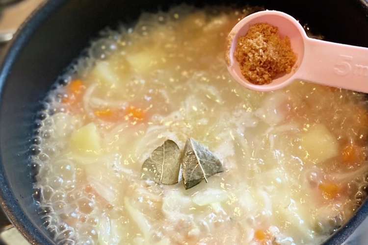 スープのローリエ ベイリーフは割ってね レシピ 作り方 By かっちゃん杉 クックパッド 簡単おいしいみんなのレシピが365万品