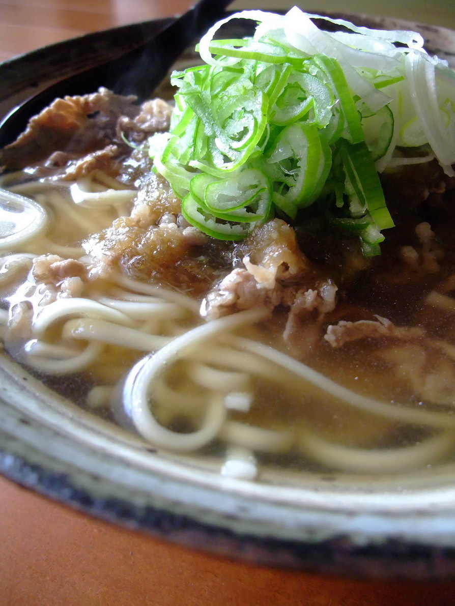 肉うどんの牛蒡あんかけの画像