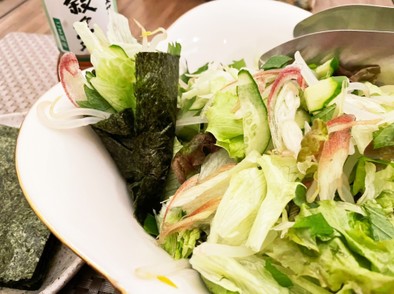 韓国風のり巻きサラダの写真