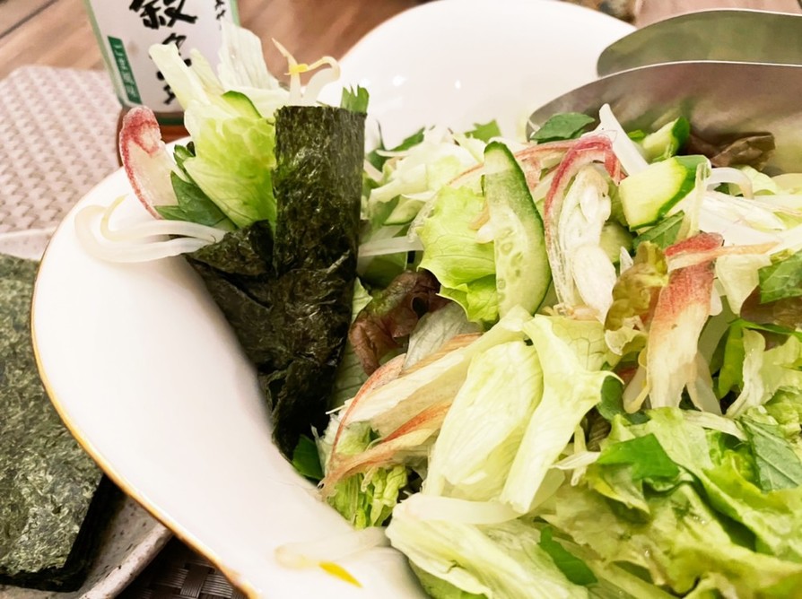 韓国風のり巻きサラダの画像