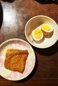 時短調理☆煮卵and稲荷の皮