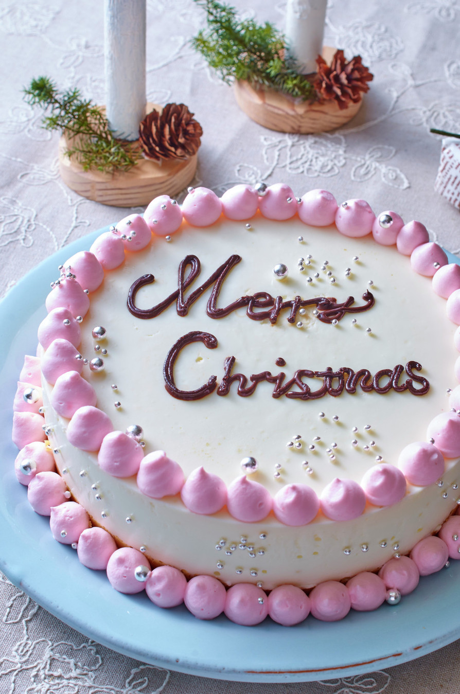 メリークリスマスレアチーズケーキの画像