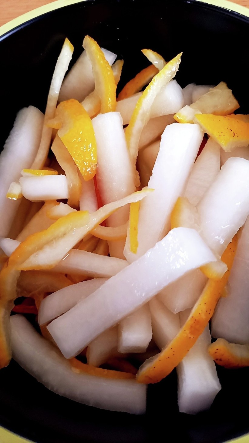 かんたん酢を使った簡単柚子大根の画像