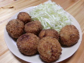 残りカレーで☆簡単☆ライスコロッケ!!