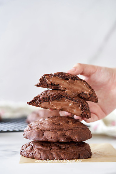 ヌテラ入りチョコレートクッキーの写真
