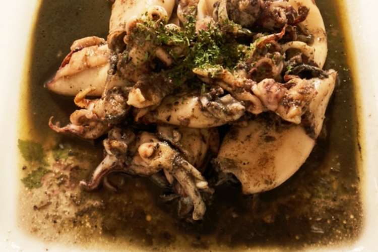 小さいヤリイカで イカ墨楽しむバター焼 レシピ 作り方 By ホットマロンラテ クックパッド 簡単おいしいみんなのレシピが378万品
