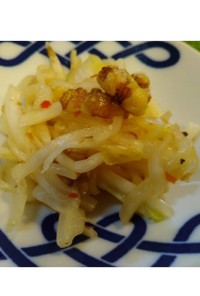 冬の酢の物　大根と白菜とクルミ（中華）